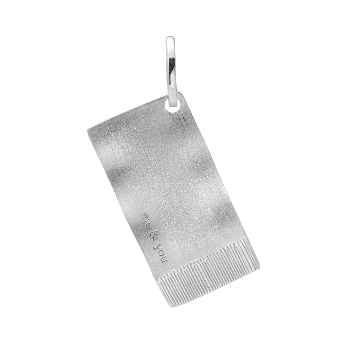 ME &amp; YOU | The Constant Napkin Pendant Silver