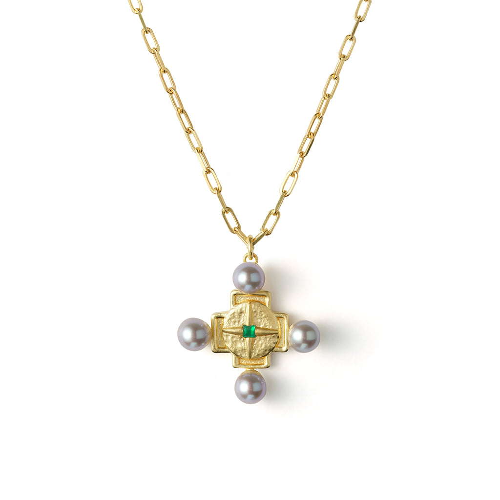 Palermo Quattro Canti | Four Corners Necklace | Gold Plate