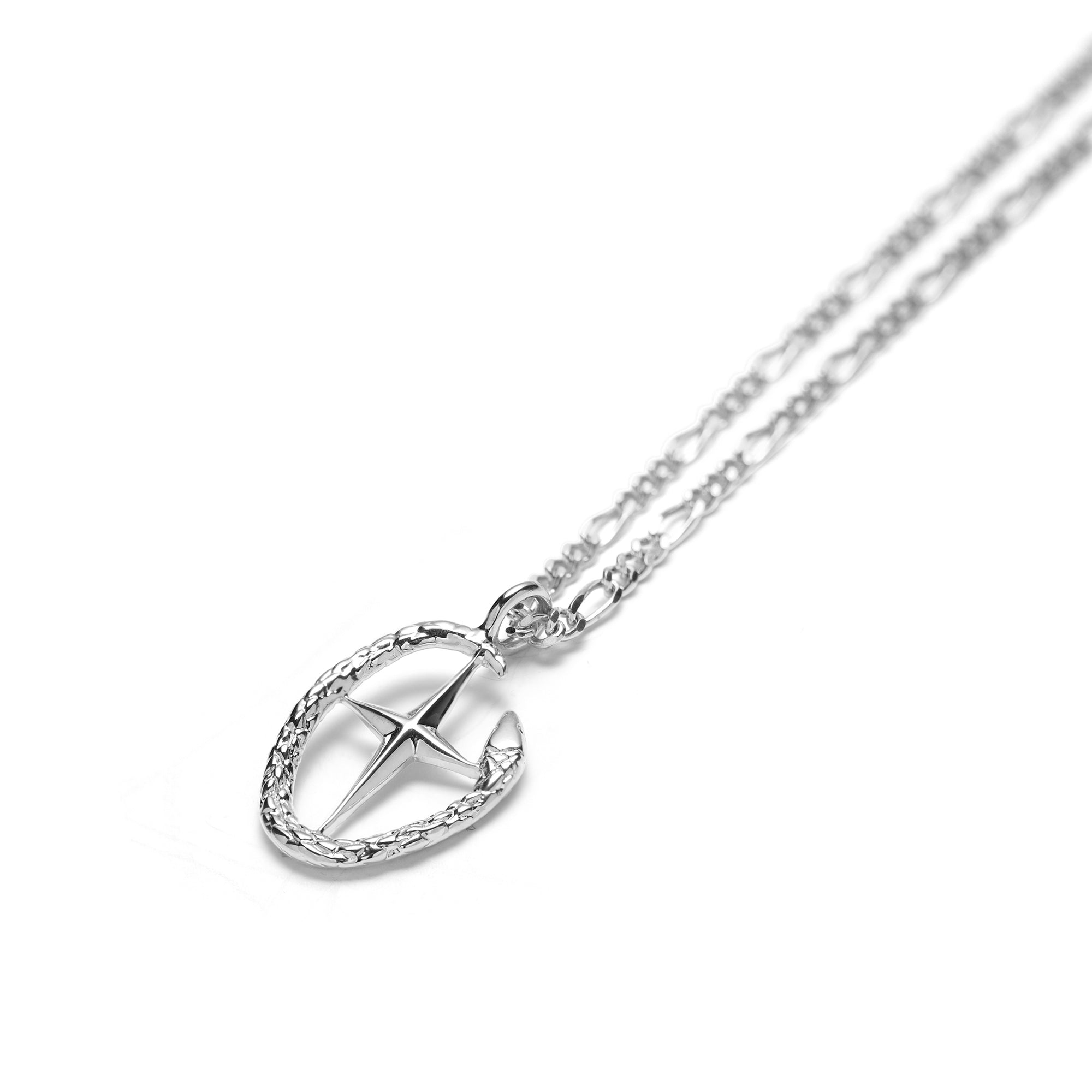 Shield of Athena & I Carry Your Heart Necklace Silver Set