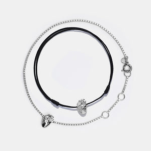 I Carry Your Heart Bracelet + Connector Silver Set