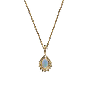 L’occhio Del Cosmo | Eye Of The Cosmos Necklace | Solid Gold & Australian Opal