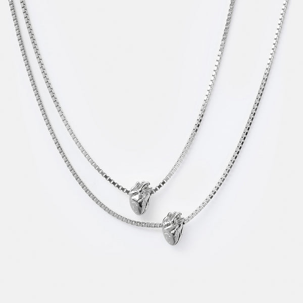 I Carry Your Heart Necklace Silver Set