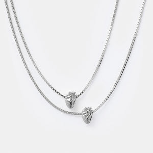 I Carry Your Heart Necklace Silver Set