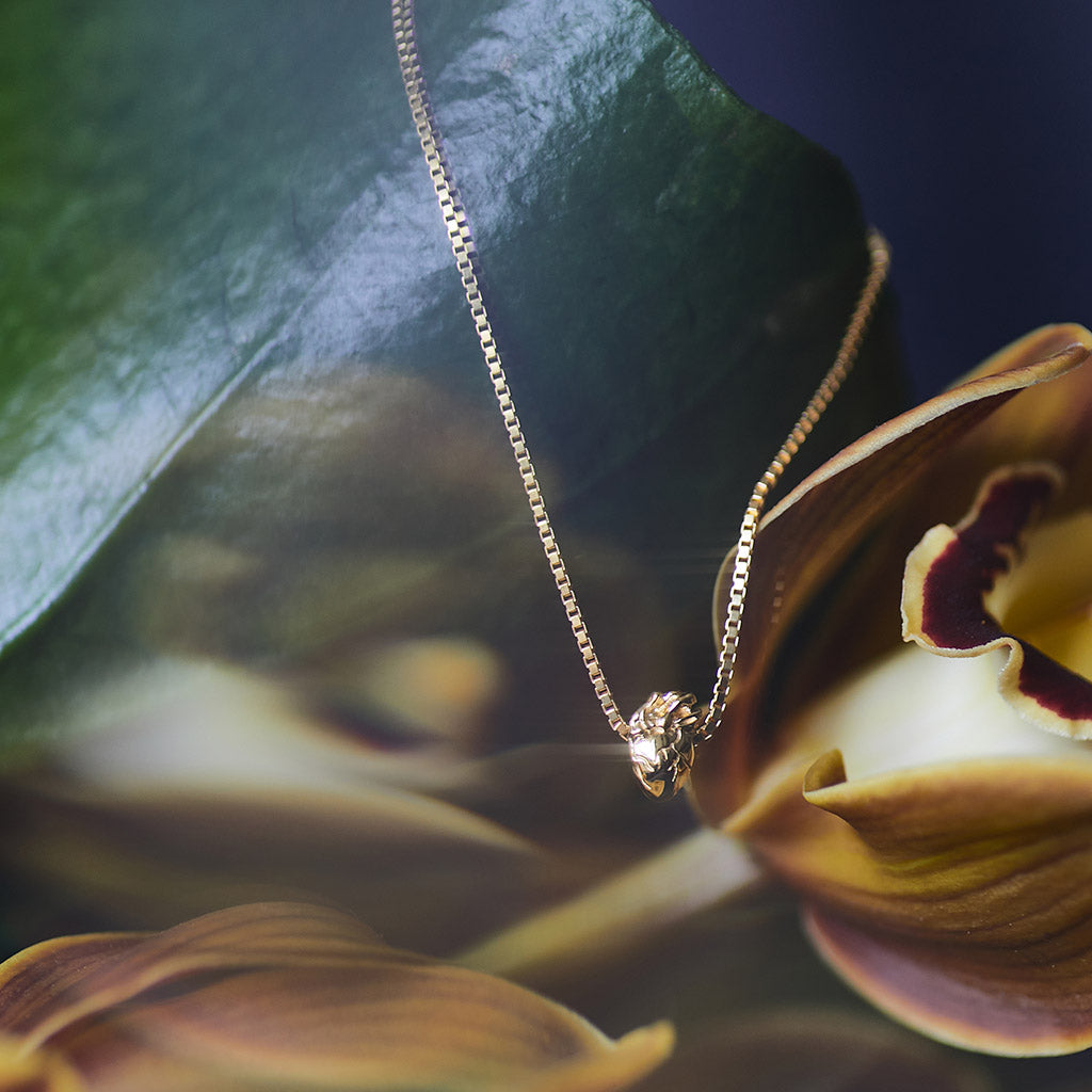 I Carry Your Heart Necklace Solid Gold