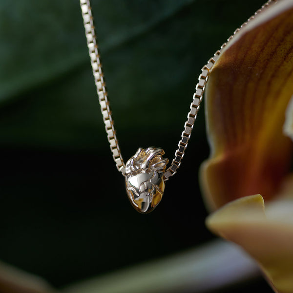 I Carry Your Heart Necklace Solid Gold