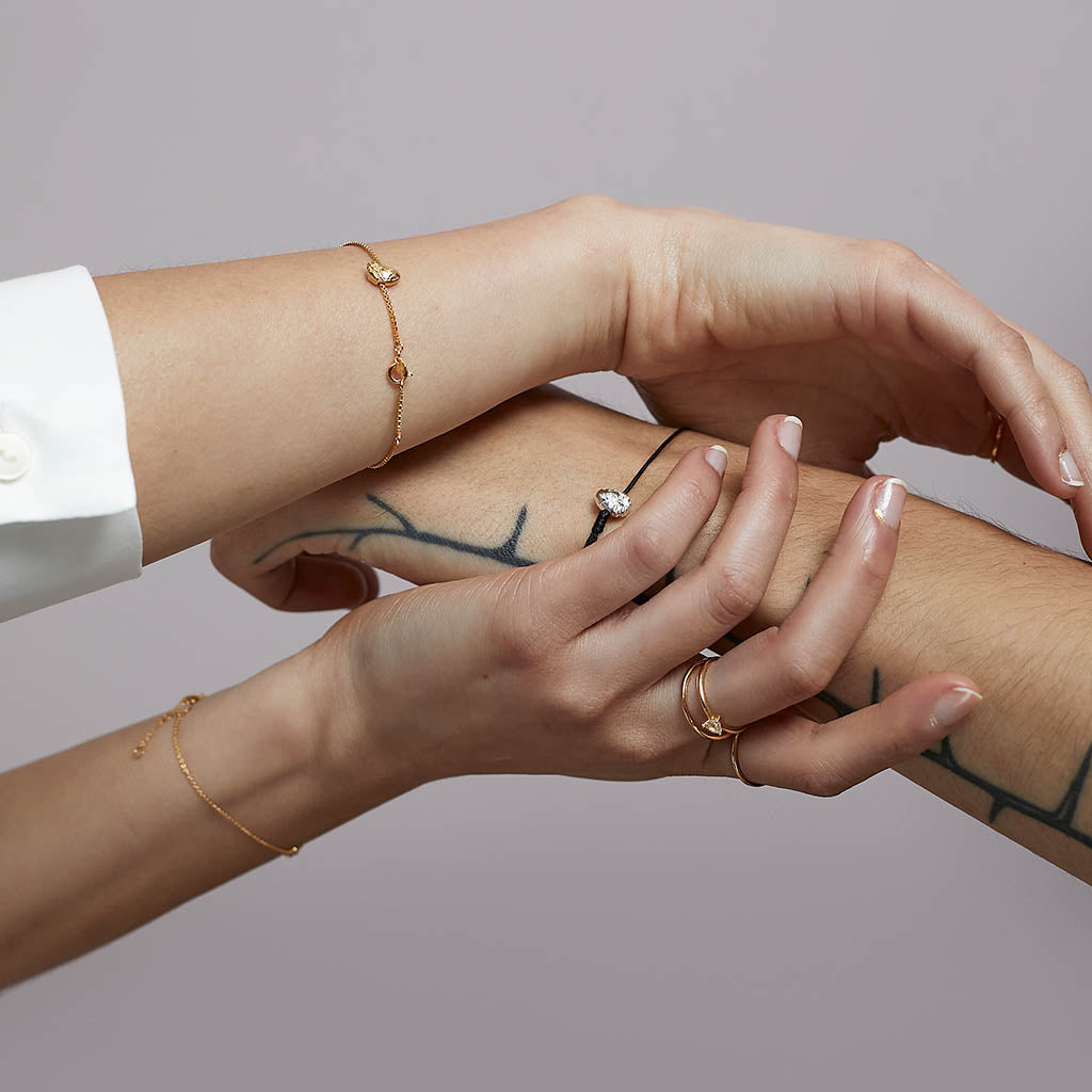 I Carry Your Heart Connector Silver