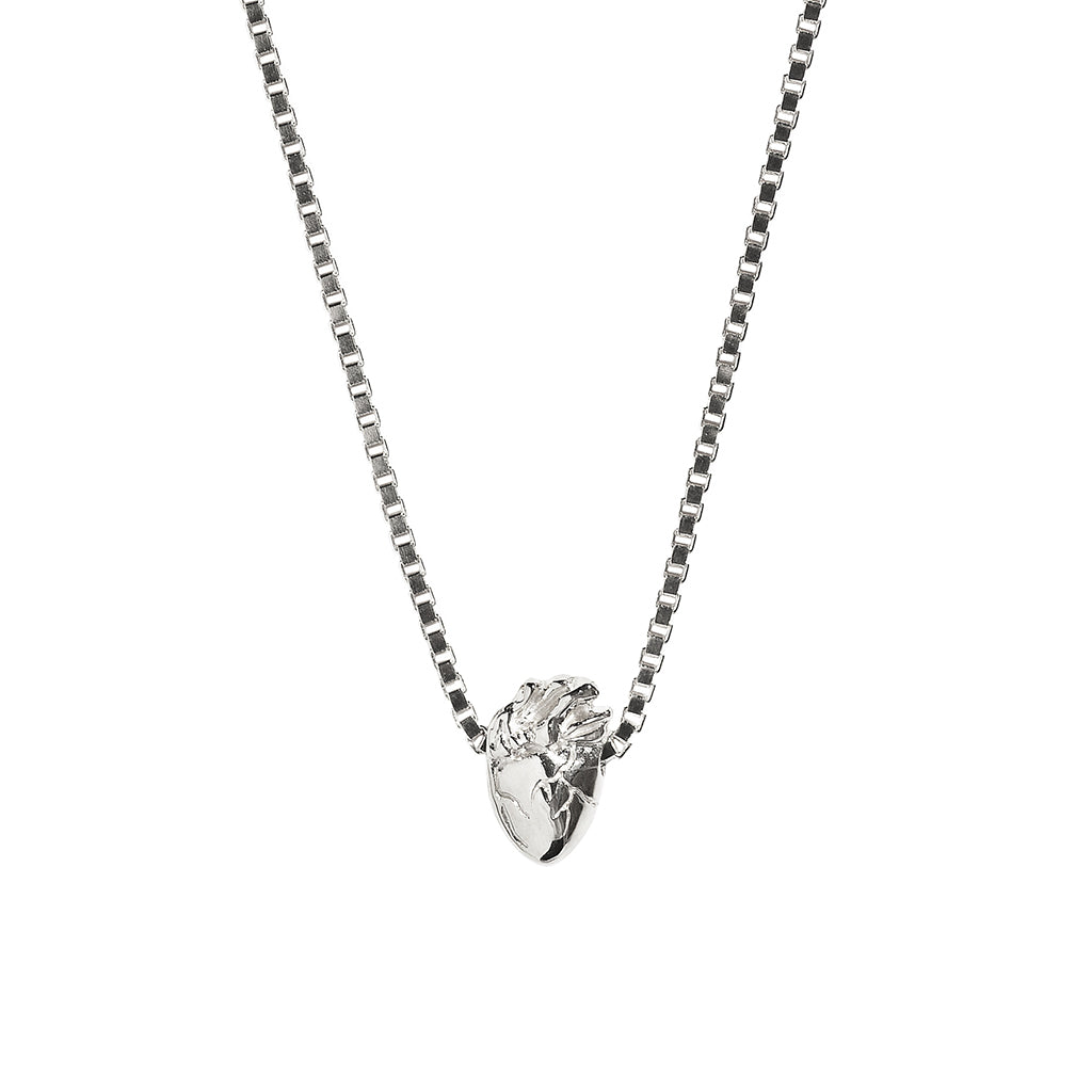 I Carry Your Heart Necklace Silver