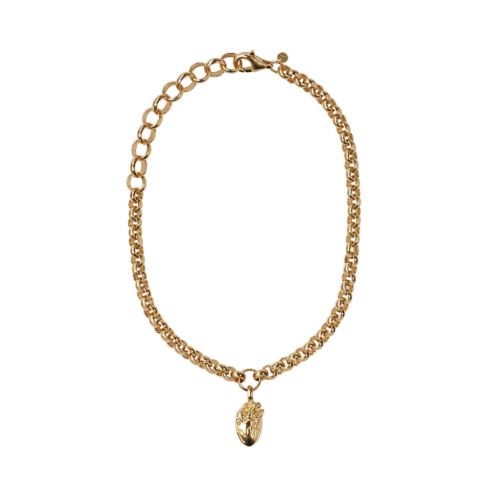I Carry Your Heart Rollo Chain Bracelet | Gold