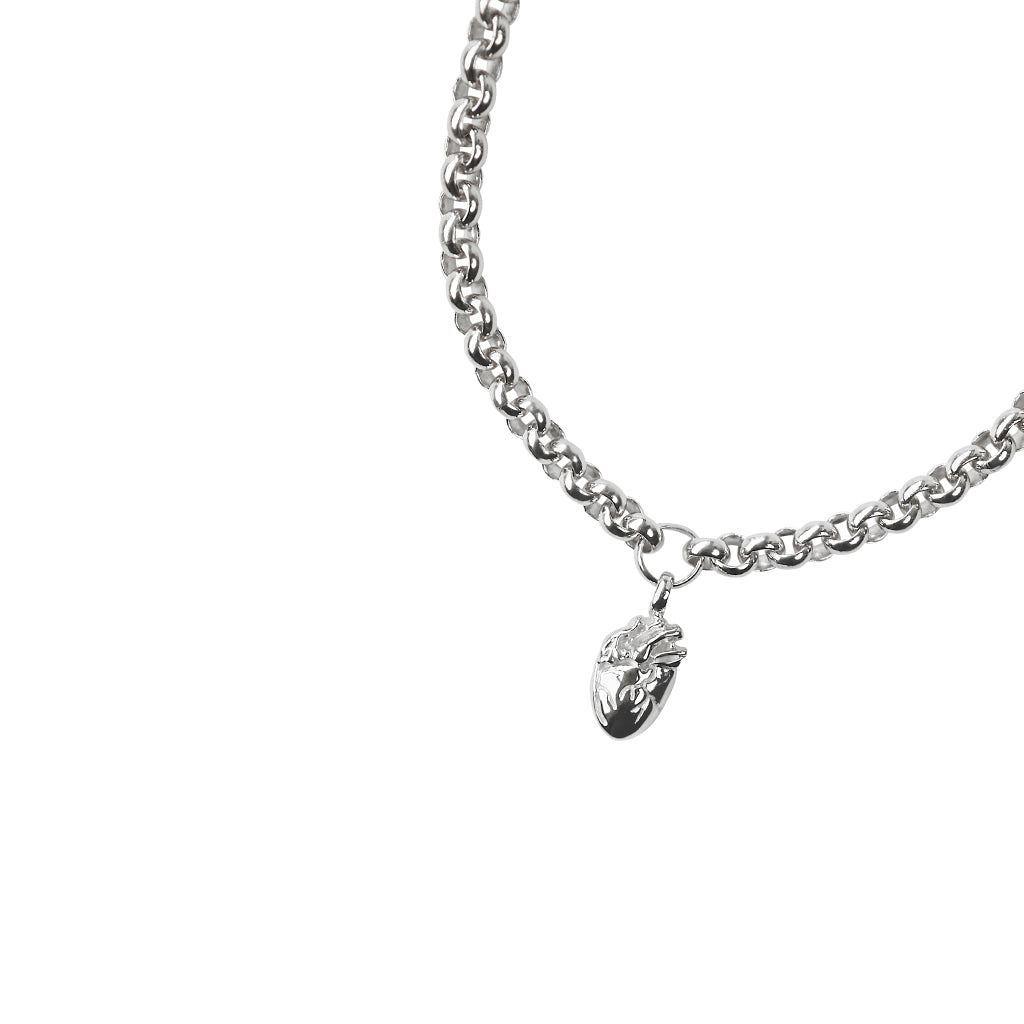 I Carry Your Heart Rollo Chain Bracelet | Silver