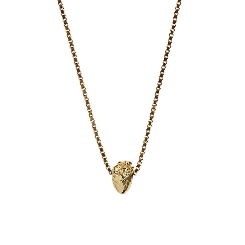 I Carry Your Heart Bracelet + Necklace Gold Set