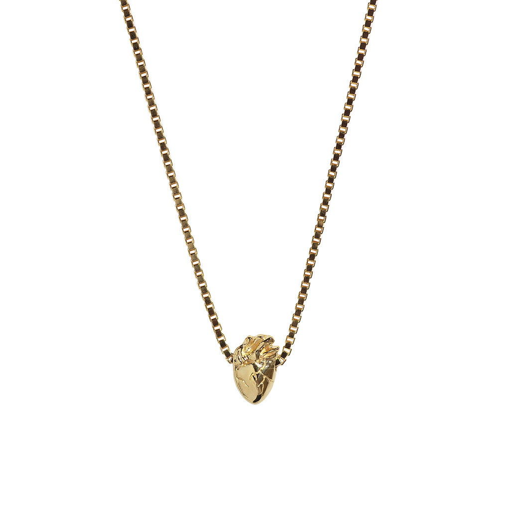I Carry Your Heart Necklace Solid Gold