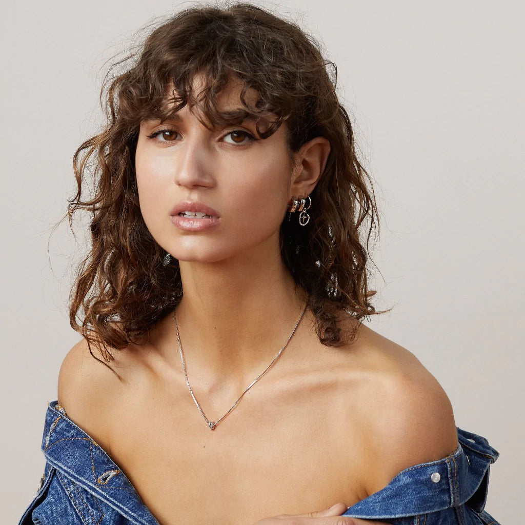 I Carry Your Heart Necklace Silver Set