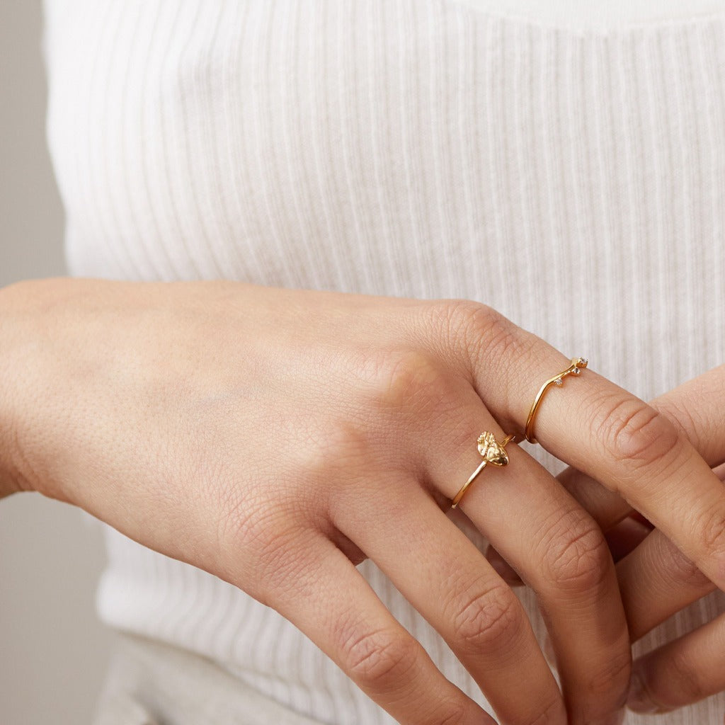 I Carry Your Heart Ring | Gold Vermeil