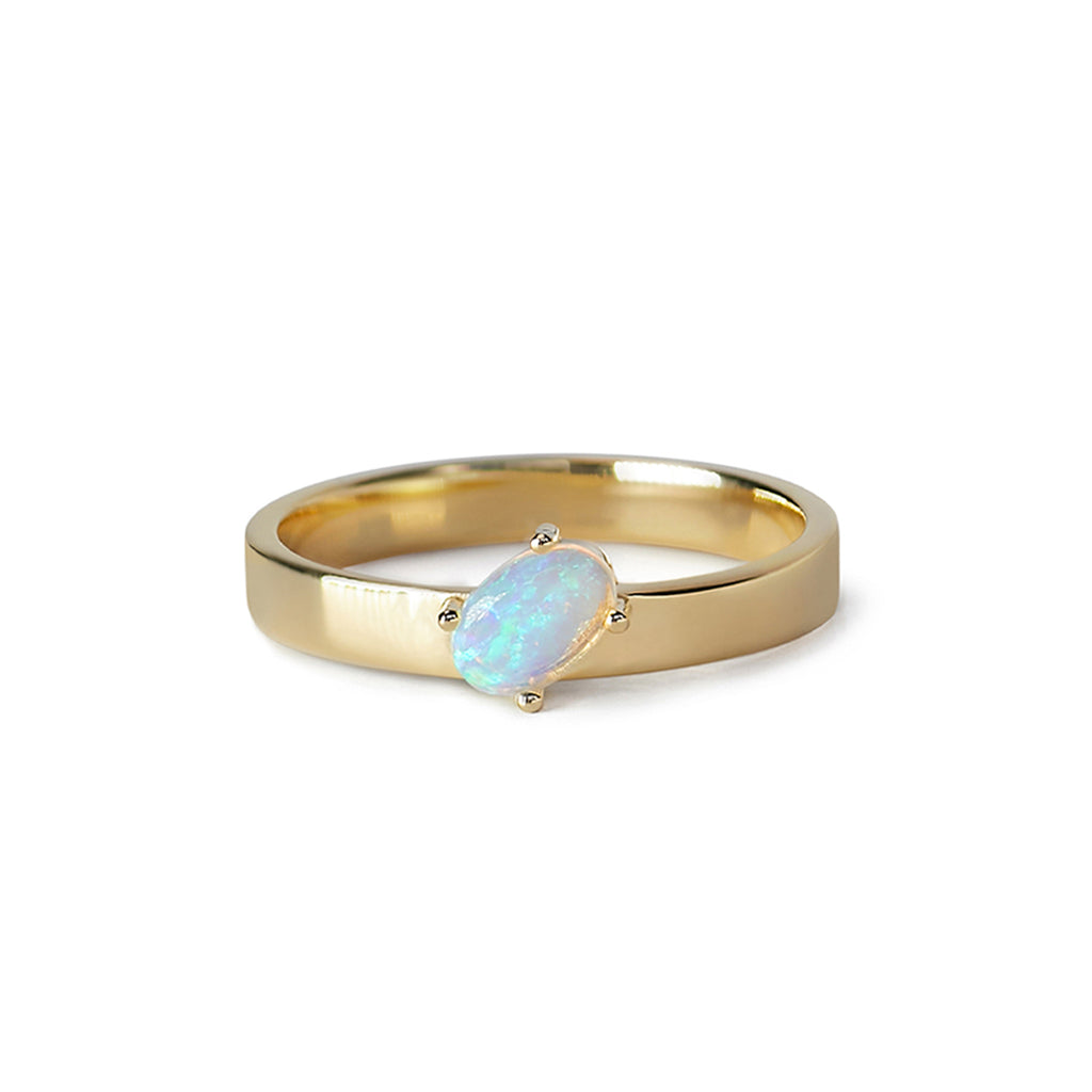 Kaleidoscope Ring Gold Vermeil & Opal