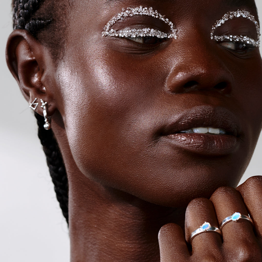 Kaleidoscope Ring Silver & Opal