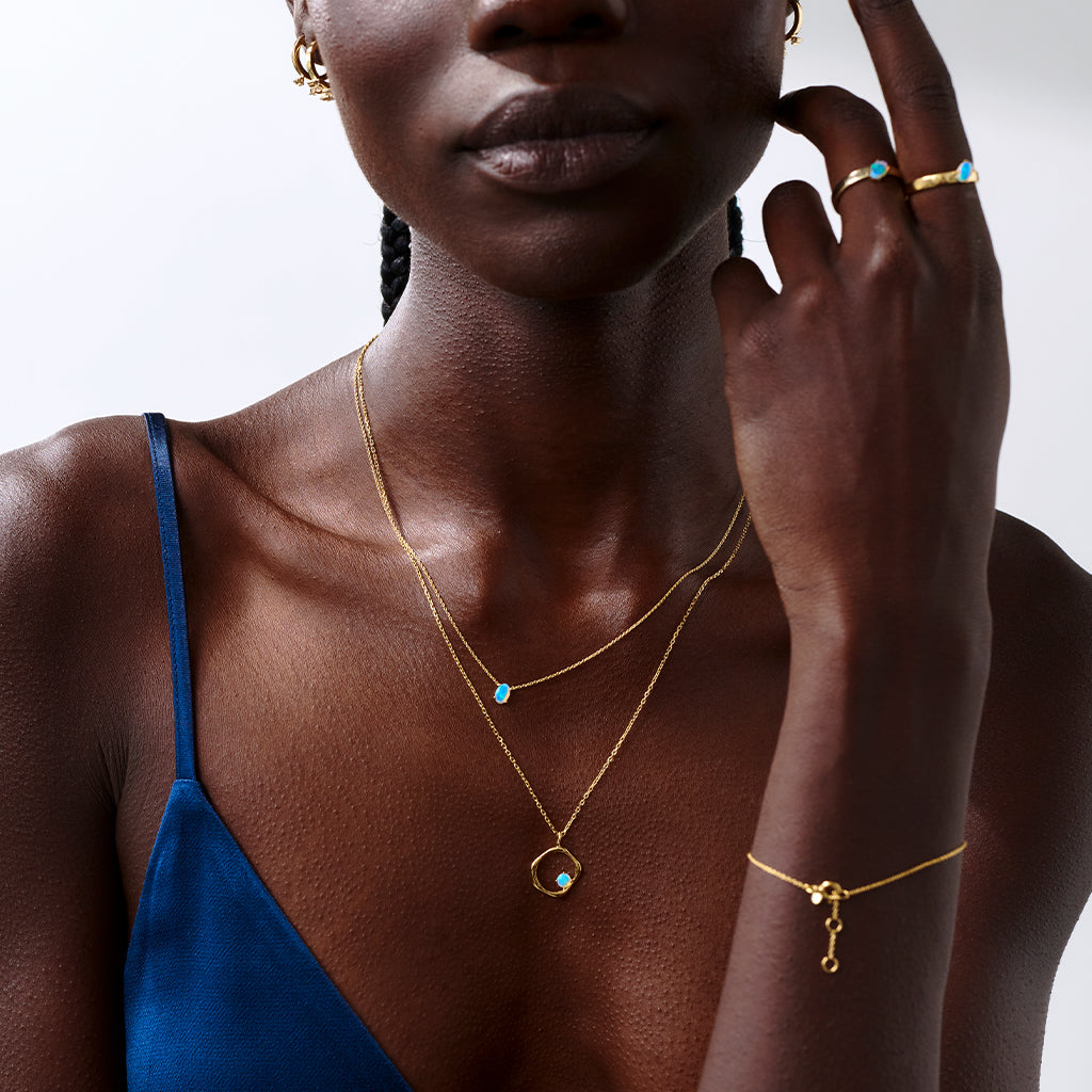 Kaleidoscope Necklace | Opal & Gold
