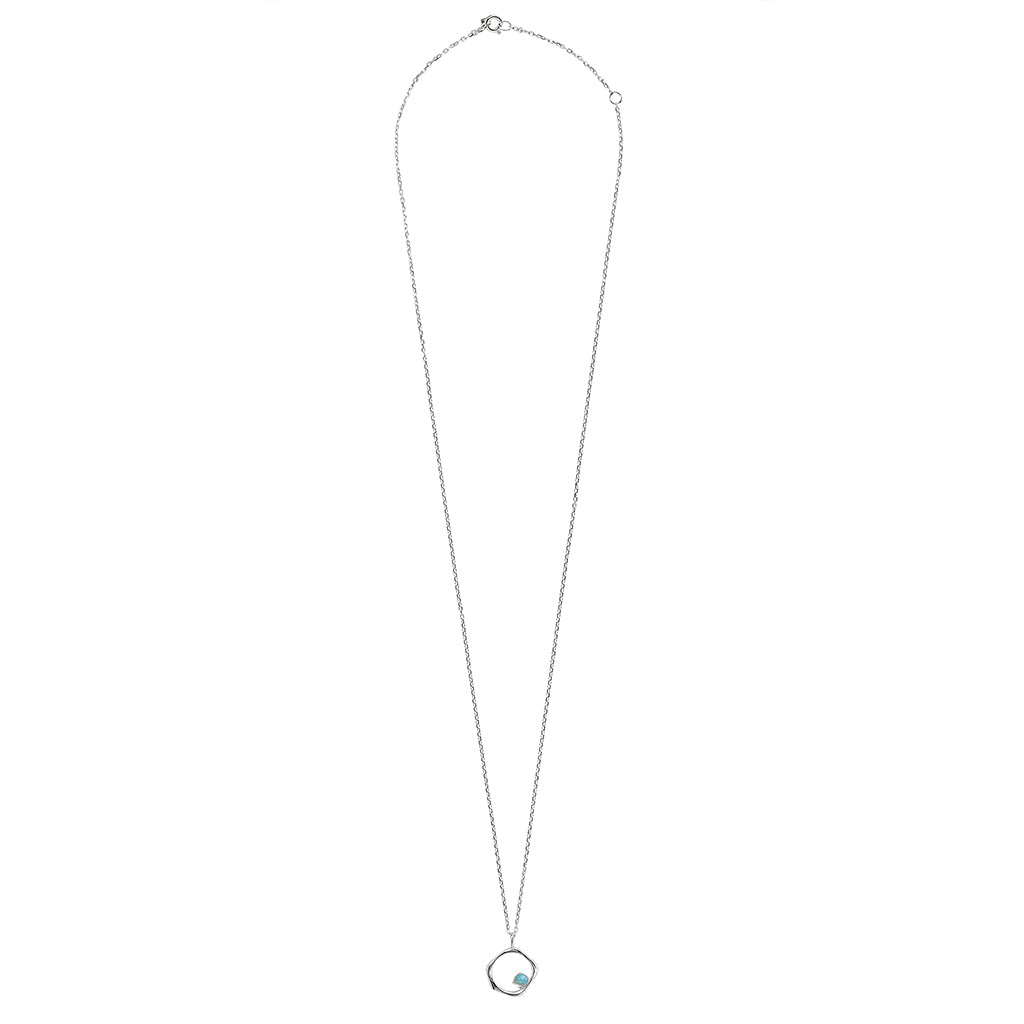 Story of Life Necklace Silver &amp; Opal