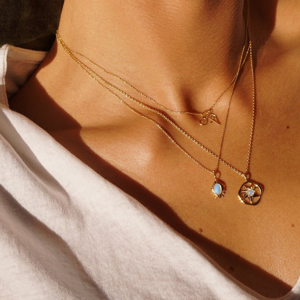 Proxigean Glyph Necklace Solid Gold